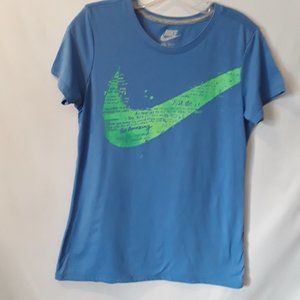 Nike blue green graphic t shirt  4/16$